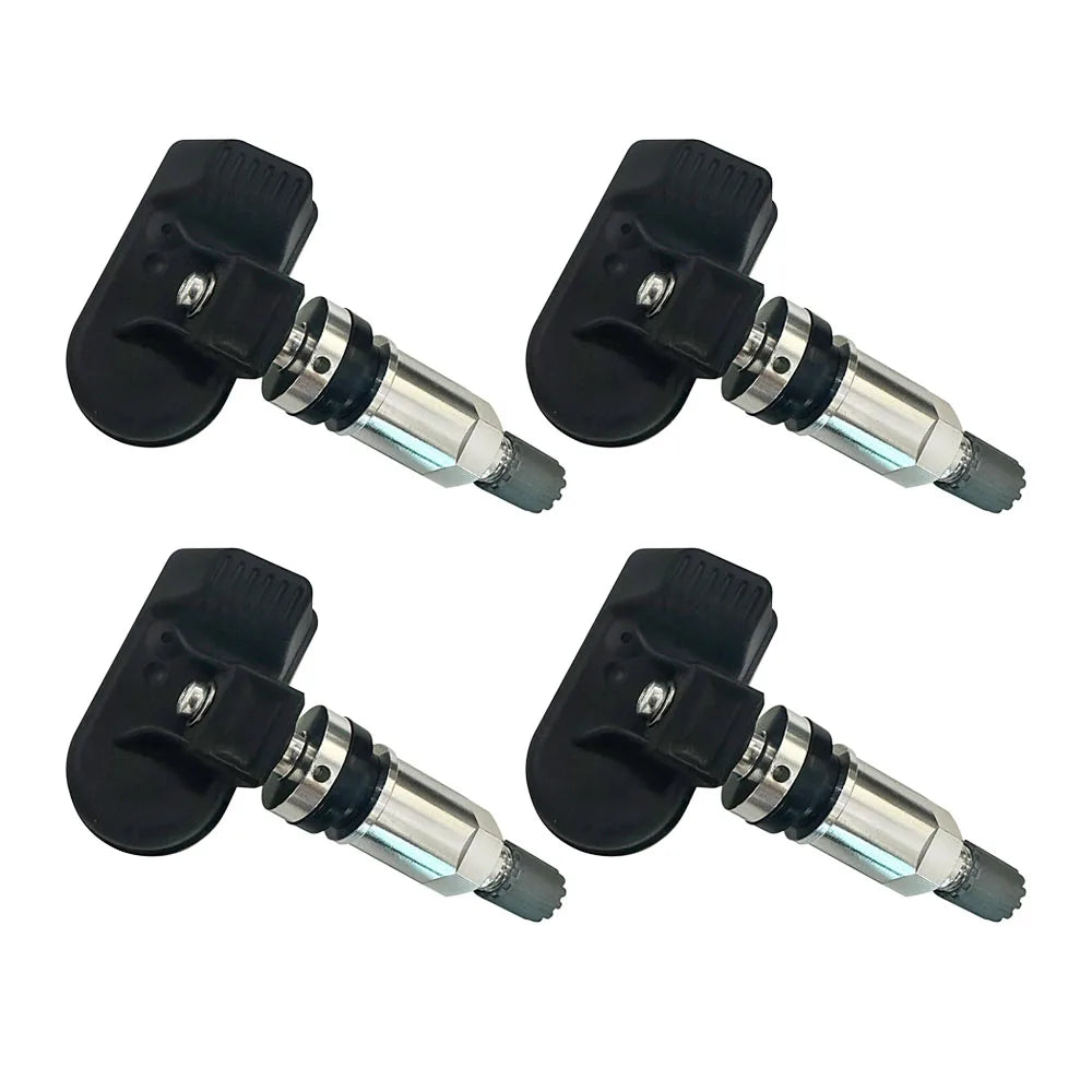 Programmable TPMS Sensors 2 in 1 433MHz+315MHz Program By Cell Phone APP Universal Tire Pressure Monitoring Sensor Metal Valve