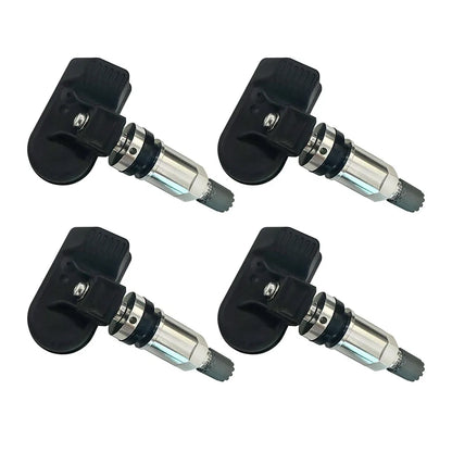 Programmable TPMS Sensors 2 in 1 433MHz+315MHz Program By Cell Phone APP Universal Tire Pressure Monitoring Sensor Metal Valve