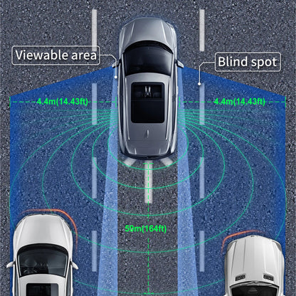 79Ghz 50M Millimeter Wave Radar BSD Blind Spot Detection System Lane Change Assist Highlight Warning Lights Support LCA RCTA