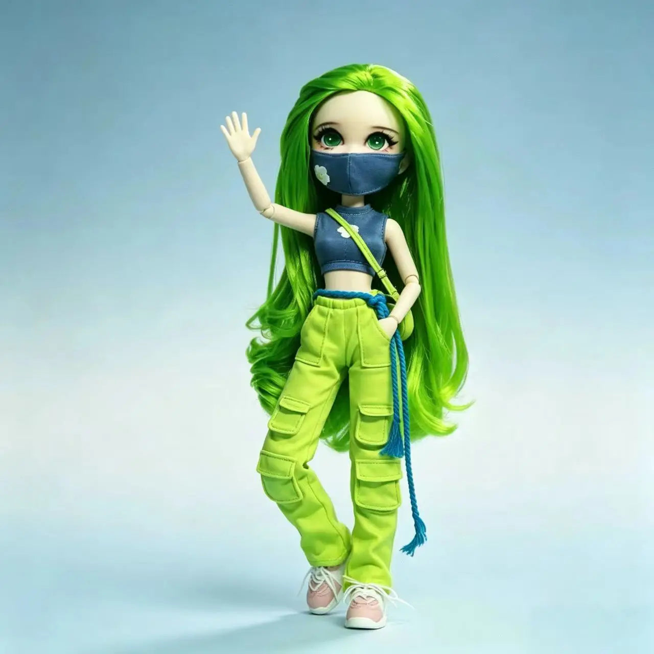 Fashion Doll Original 5-inch BJD Doll: Beiji Dihua'er Cute Art Figure with Articulated Joints and Doll Clothes