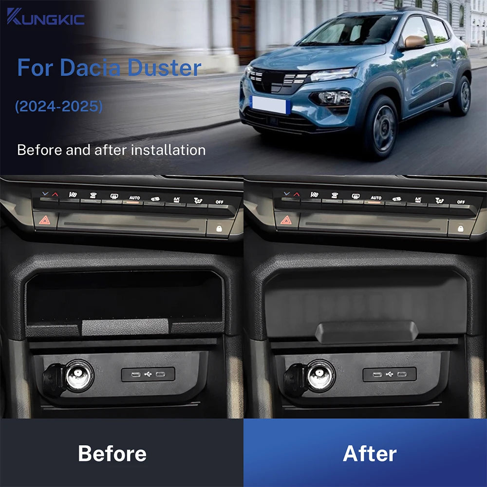 Car Central Storage Box For Dacia Duster 3 2024 2025 2026 Central Control Container Auto Dacia Duster 3 2025 Accessories