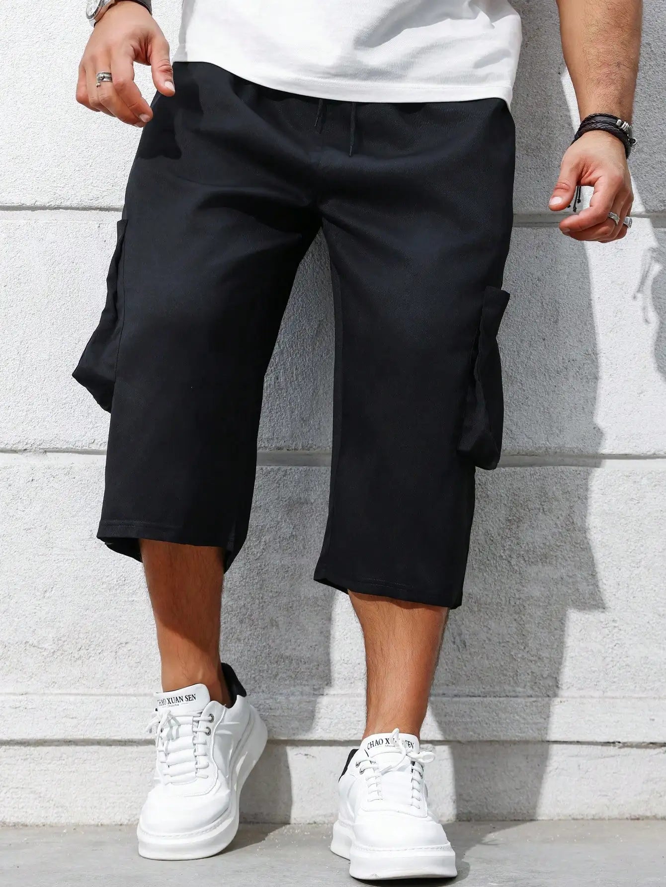 plus Size Men's Casual Fashion Work Shorts for Daily Outings Ideal Gift for Boyfriend