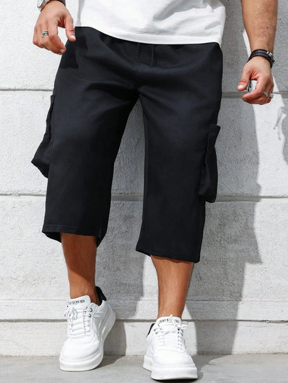 plus Size Men's Casual Fashion Work Shorts for Daily Outings Ideal Gift for Boyfriend