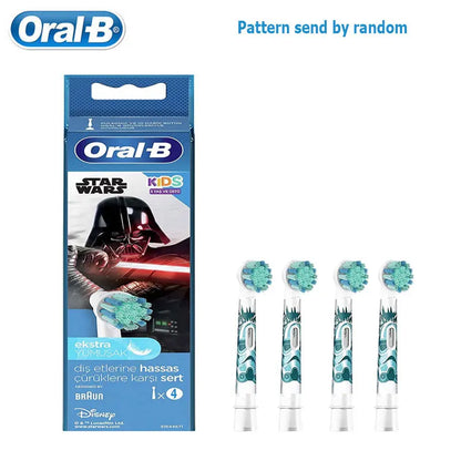 Oral B EB10 Toothbrush Heads for Kids Soft Bristle Electric Tooth Brush Replacement Refill Children's Teeth Cleaning Star Wars