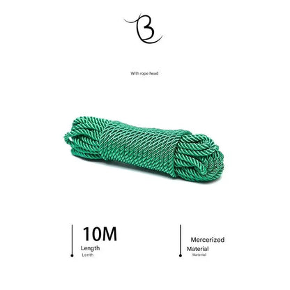10m Shibari Bondage Rope,Soft Jute for Japanese Rope Art,Skin-Friendly for Beginners,Natural Color Skin-Safe Jute Couples Play