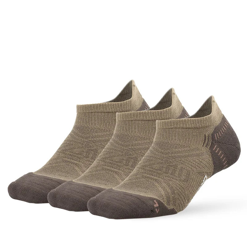ZEALWOOD Running Cotton Socks Men's Women's Breathable Cushion No Show/Ankle/Crew Antibacterial Moisture Wicking Socks 3 Pairs