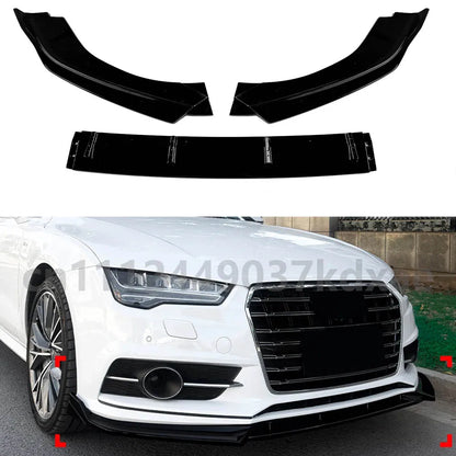 For 2015-2018 Audi A7 S7 C7 S Line Front Lip Spoiler Front Bumper Shovel Lip Splitter Car Body Kit Exterior Modification
