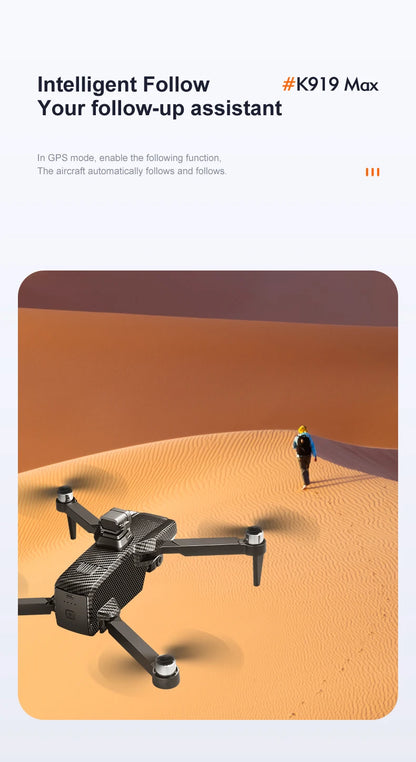 New K919 MAX Drone 8K GPS Professional HD 3-axis Gimbal Aerial Screen Remote Control Aircraft 5G HD Dual Camera Security drone