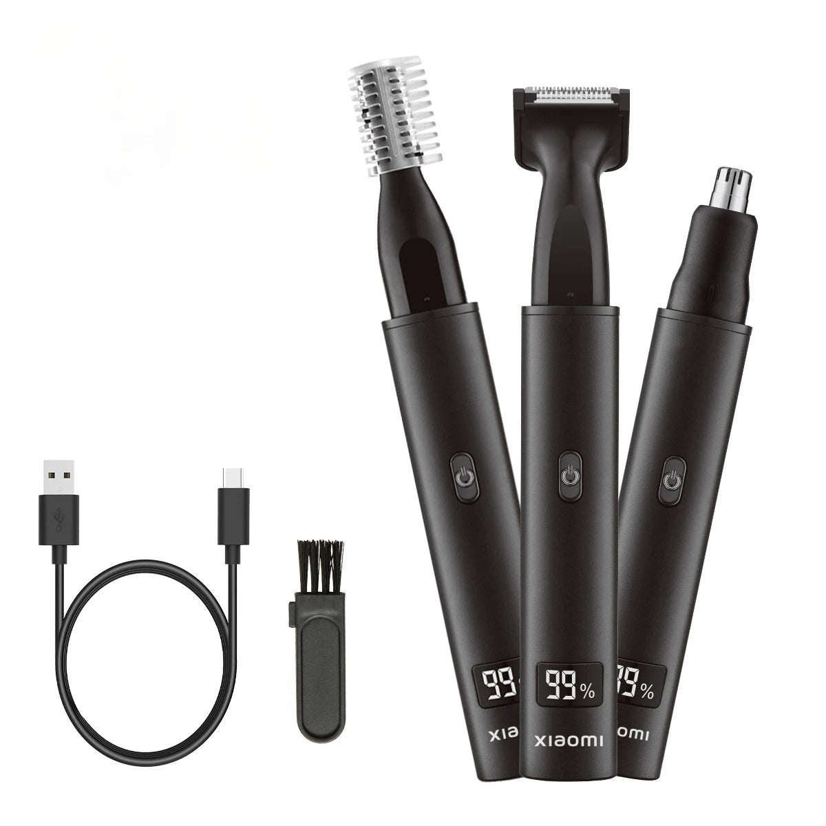 NEW! Xiaomi 3 in 1 Electric Nose Ear Hair Trimmer for Men Painless Rechargeable Sideburns Eyebrows Beard Hair Clipper Shaver