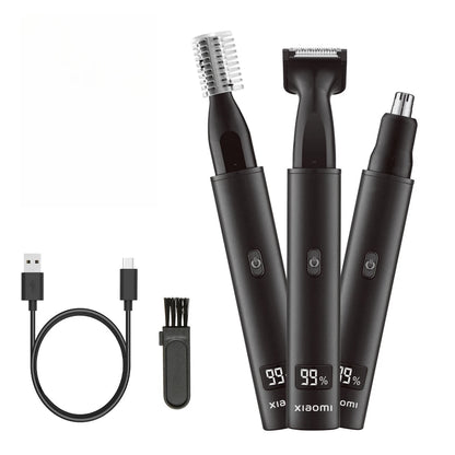 NEW! Xiaomi 3 in 1 Electric Nose Ear Hair Trimmer for Men Painless Rechargeable Sideburns Eyebrows Beard Hair Clipper Shaver