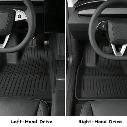 Waterproof Floor Mats for Tesla Model 3 Highland 2025 2026  easy clean TPE floor mats, odor-free foot mats,  rubber floor mats