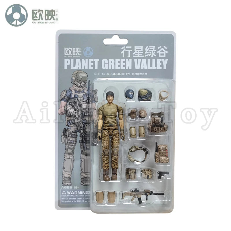 Ou Ying Studio 1/18 Planet Green Valley PGV 3.75inch Action Figure Girls War EFSA Female Figures Anime Model