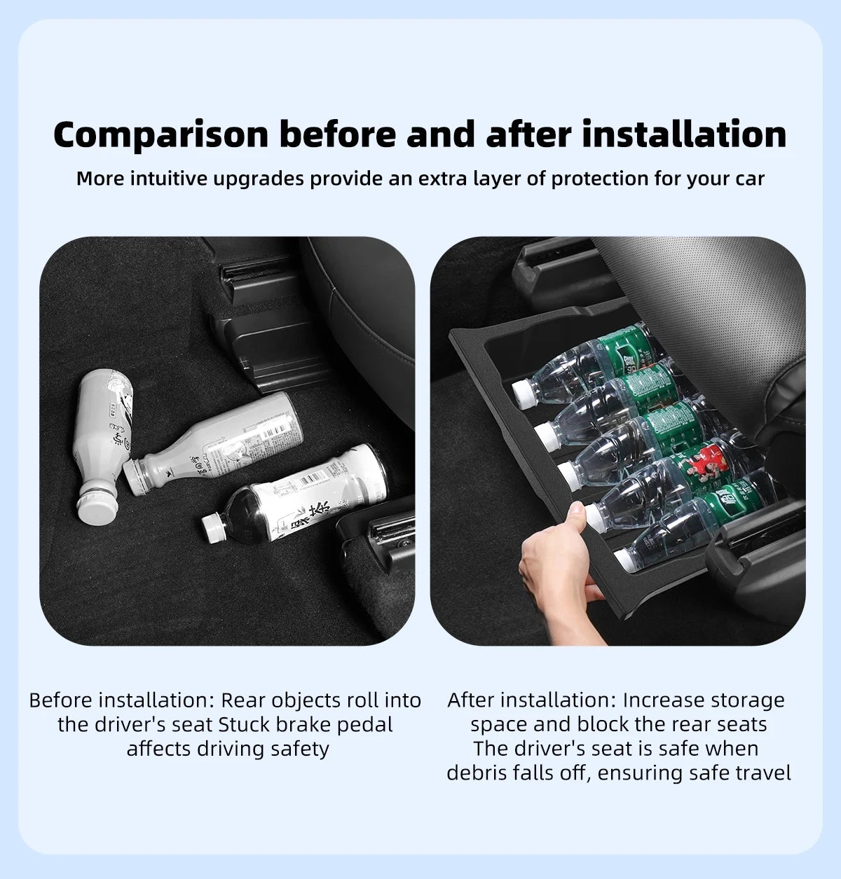 for Tesla Model X Car Under Seat Storage Box Center Console Wireless Charging Pad Armrest Storage Pad Organizer Tray Accessories