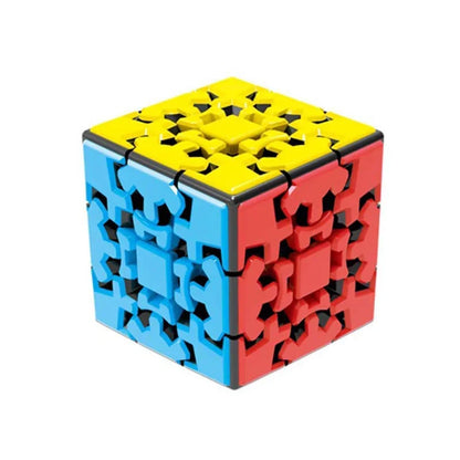 Premium 3D Gear Magic Cube Smooth Turning Brain Teaser Puzzle Desktop Fidget Stress Relief Sensory Toy For Hobby Collection