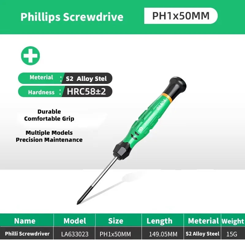 LAOA 1pcs precision screwdriver SL1.0-4.0 screwdriver phillips mini screwdriver phillips screwdriver plum blossom T5-T20