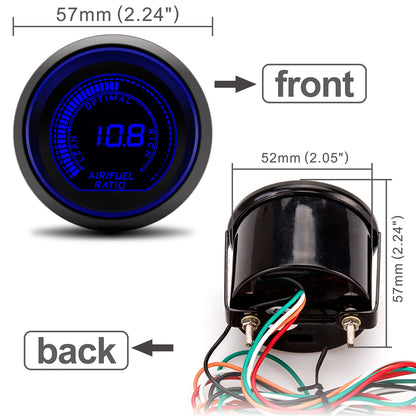 AD 2" 52mm Red&Blue Dual Led 12V Car Gauge Boost/Water Temp/Oil Temp/Oil press/Volt/Tachometer/Vacuum/Air fuel ratio/EGT Gauge
