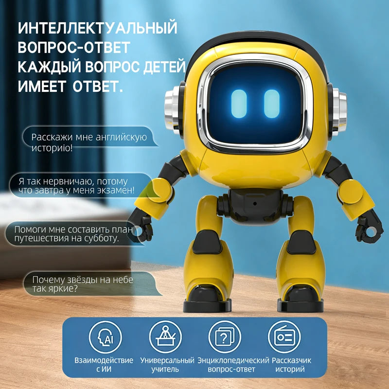 DeepSeek AI Spanish Version Intelligent Robot Kids Toy Voice Interactive Dialogue Educational Desktop Toy With Smart Conversatio