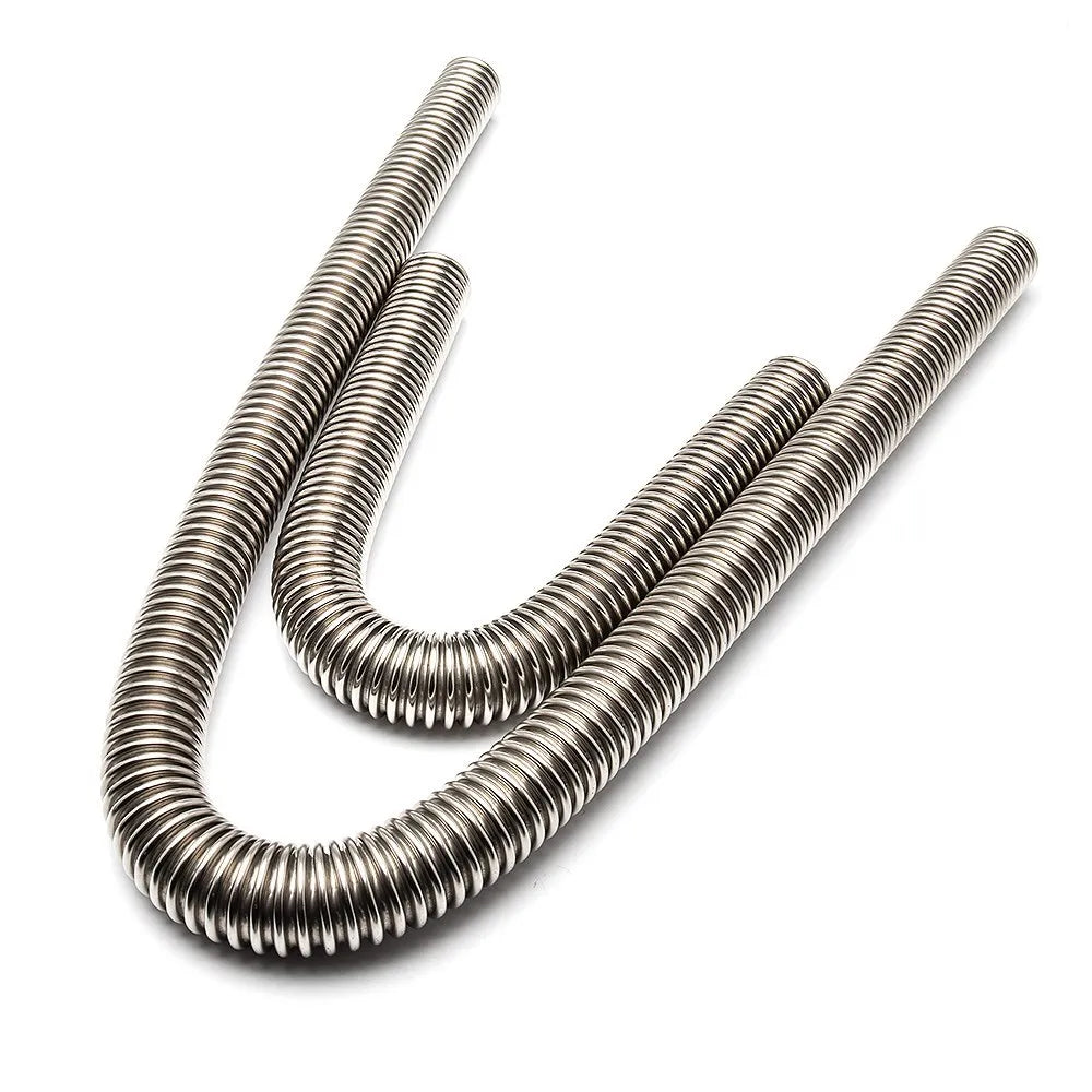 Universal 24" 36" 48" Car Engine Cooling Stainless Steel Radiator Hose Kit and Stainless Steel With Chrome-Plated Cap Clamp