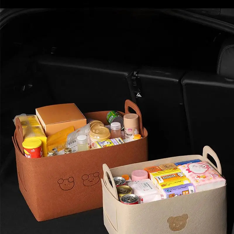 Car trunk storage box, car storage box, large capacity trunk organizer, foldable storage box for cars