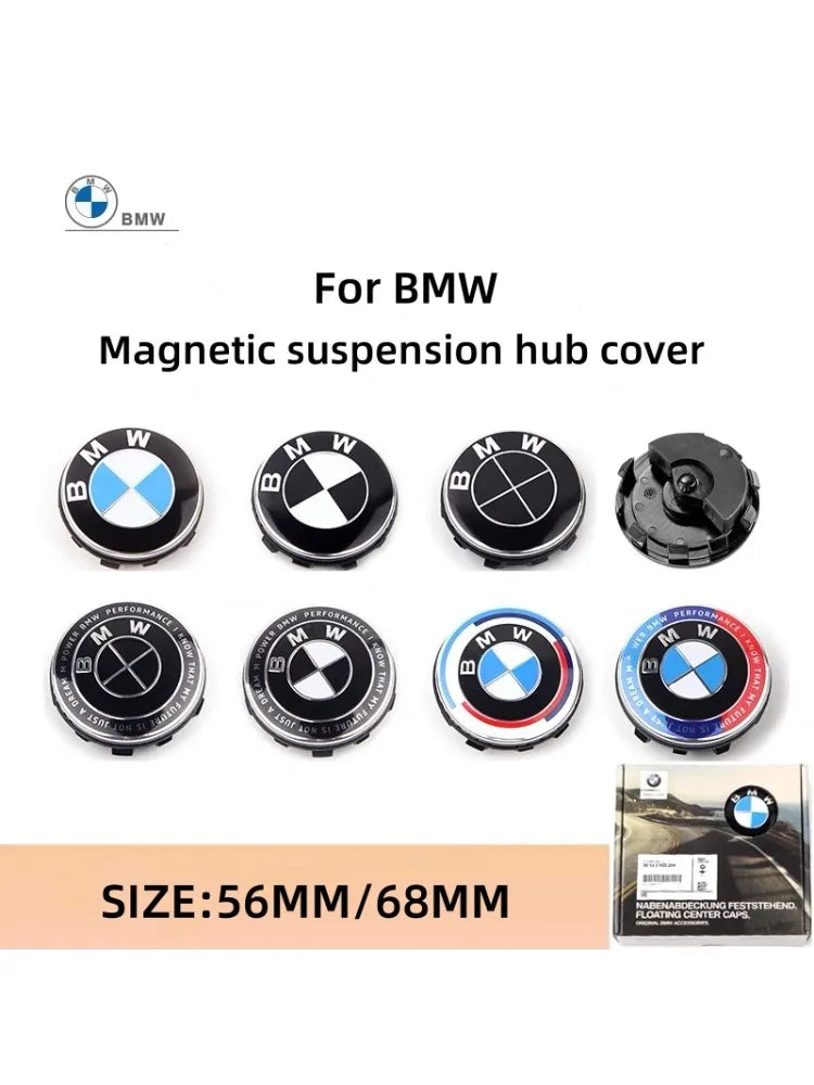 56/68mm original magnetic suspension hub center cover is suitable for BMW 1 2 3 4 5 6 7 series X5 X6 Z4 m2 m3 m4 M5  M6 mx5 mx6