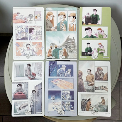 Manga Tarot 12*7cm in Rigid Box 90 Pcs Cards (78 Pcs Tarot Cards + 12 Oracle Cards) Printed on 350GSM Double-embossed Cardstock