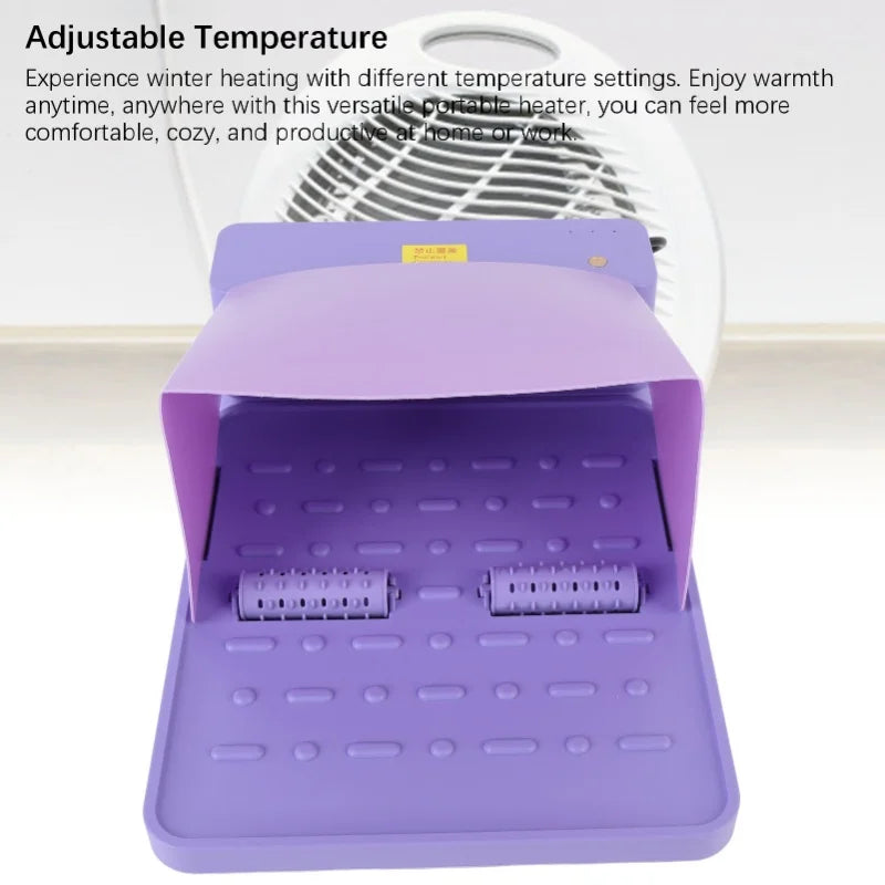 500W Foot Space Heater Multifunctional Safe Quiet Electric Protable Foot Warmer Adjustable Temperature With Remote Control