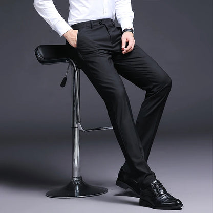Top Grade New Brand Casual Fashion Business Suit Pant Office Trousers For Men Dress Pants Straight Trousers Men's Clothing