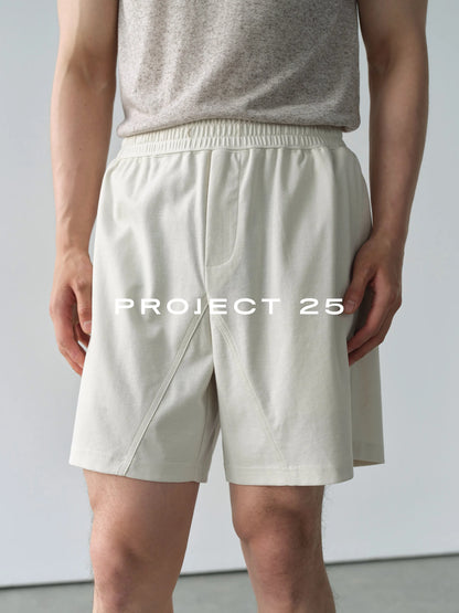 PROJECT 25 Men's 5-Point Shorts Lyocell SORONA Blend Cool Antibacterial Breathable Elastic Waist Sports Casual Summer New