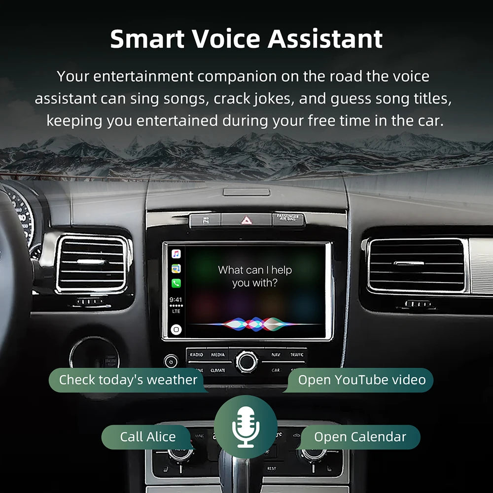Wireless CarPlay Retrofit Box For Volkswagen Touareg RNS850 2011-2017 8 Inch Android Auto For Apple CarPlay Vw Navigation Mirror
