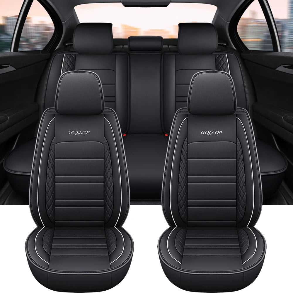 Full Coverage Pu Leather Car Seat Covers for FORD Focus MK2 Edge Explorer Ecosport Escape Everest Fiesta C-MAX Car Accessories