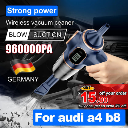 2 in 1 Air Blower & Vacuum Cleaner Cordless Duster Blower Mini Compressed Air Duster Keyboard Computer Cleaning For audi a4 b8