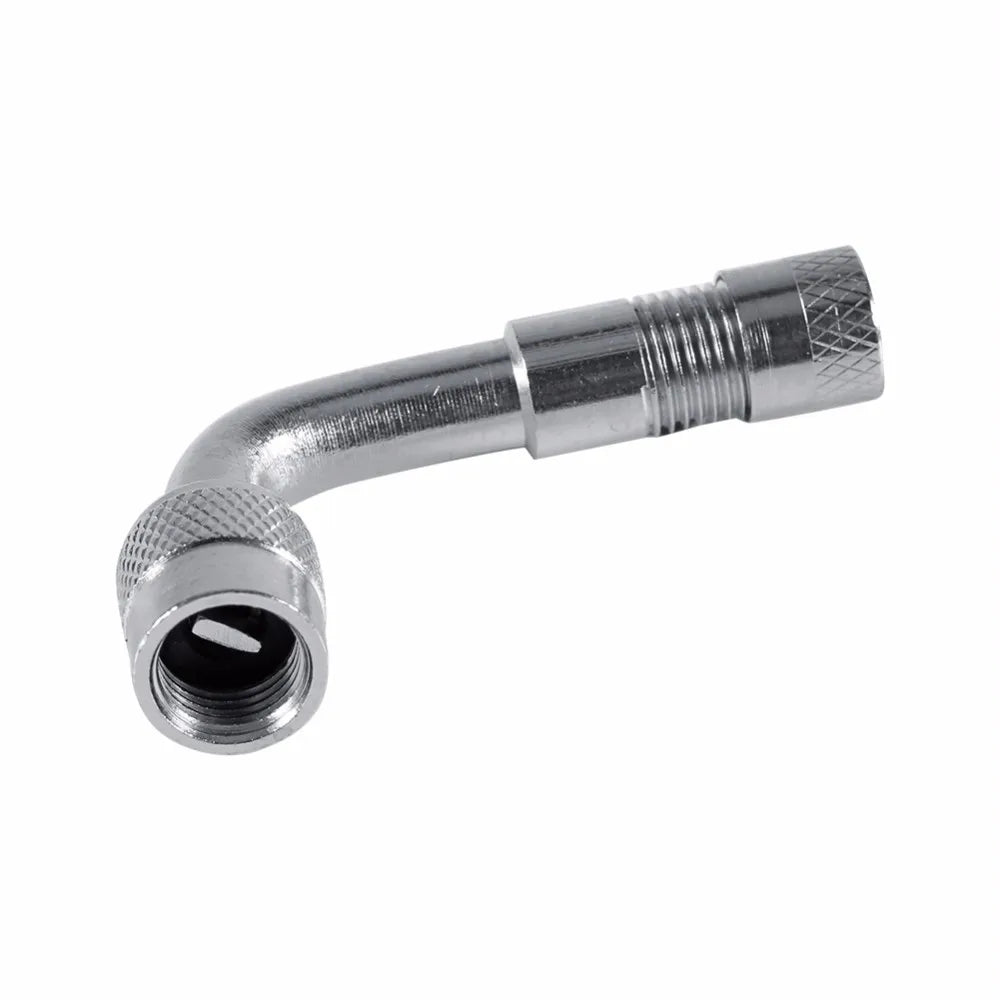 90 Degree Motorcycle Angle Bent Valve Adapter Tyre Tube Copper Silver Valve Extension Adapter for Truck Car Moto Bike Accessorie