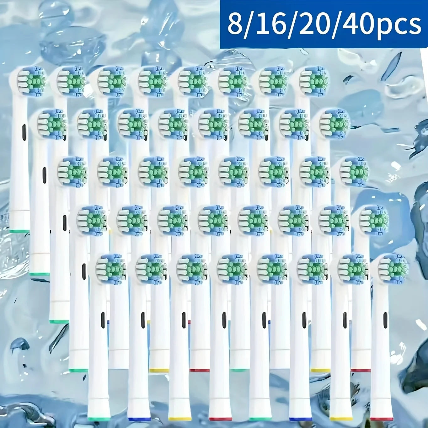 4/8/16/20/40Pcs Replacement Toothbrush Heads Compatible with Oral-B Braun Professional Electric Toothbrush Heads Brush Heads