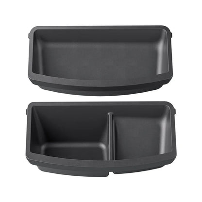 Under Seat Storage Box For Tesla Model YL 2025-2026 TPE Drawer Front Under Seat Organizer Trash Can Car Interior Accessories ﻿