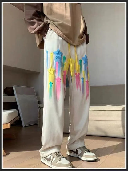 Men's Sweatpants Harem Sport Hip-hop Vintage Summer Slim Trousers Athletic New Items In Stylish Wide Leg Goth Man Sweat Pants Xl