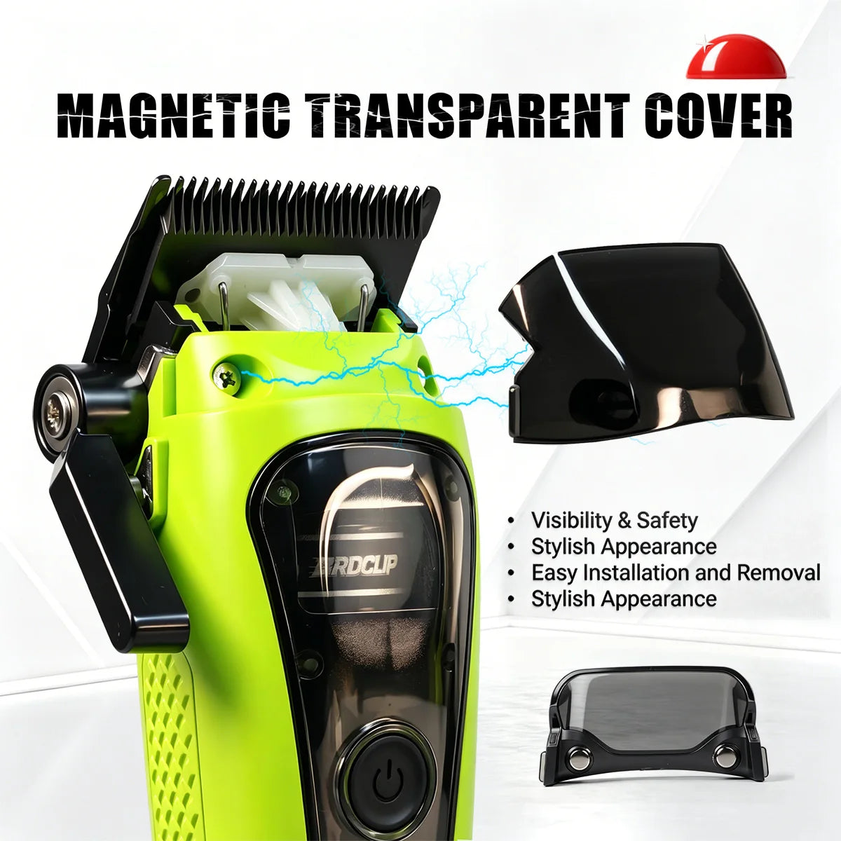 BRDCLIP BRD R1 Professional Hair Clipper Brushless Motor DLC Blade 4500mAh 240Mins Cordless Barber Trimmer for Men Home Salon