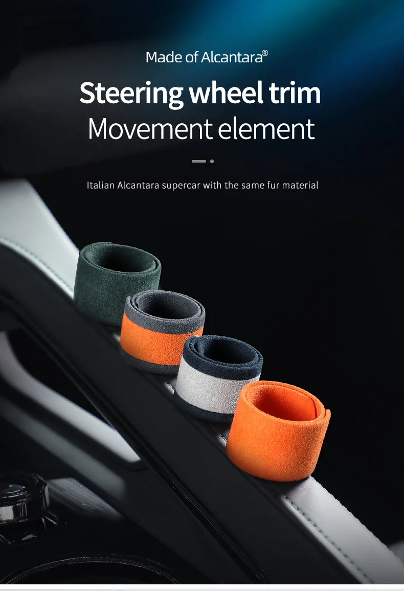 car steering wheel universal return to standard personality creative center line marking supplies Alcantara suede accessories