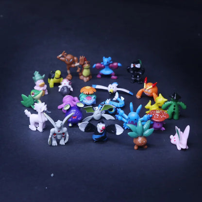 Small Size 48/72/96/120/144pcs Pokemon Anime Action Toy Figures Doll Model Colletion Toys For Children