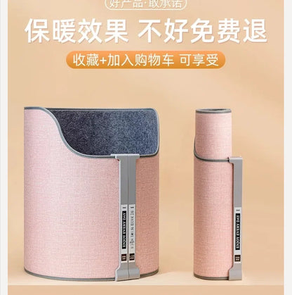 220V Electric Foot Warmer Under Desk Heating Pad for Office Winter Warmth Leg Heating Blanket CDB