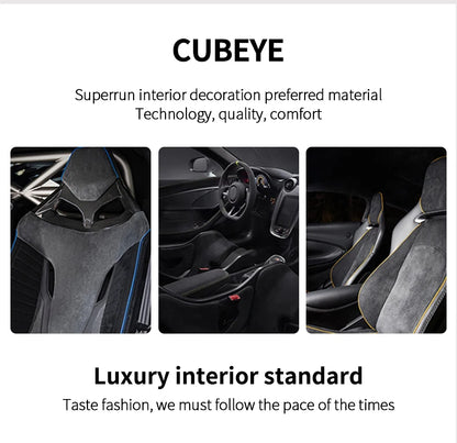 For BMW 2er Two-Door G42 3er i3 G20 G28 4er i4 G23 Center Console Side Trim Sticker Car Interior Accessories Made of Alcantara