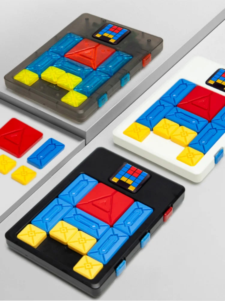 AI Huarong Dao Magnetic Attraction Building Blocks Sliding Puzzle, 500+ Levels, Logical Thinking Training Toy