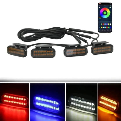 18LED Front Grille Light FOR FOTON TUNLAND V9 Car Daytime Running Light Wheel Eyebrow Lamp For Pickup Offroad 12V led light