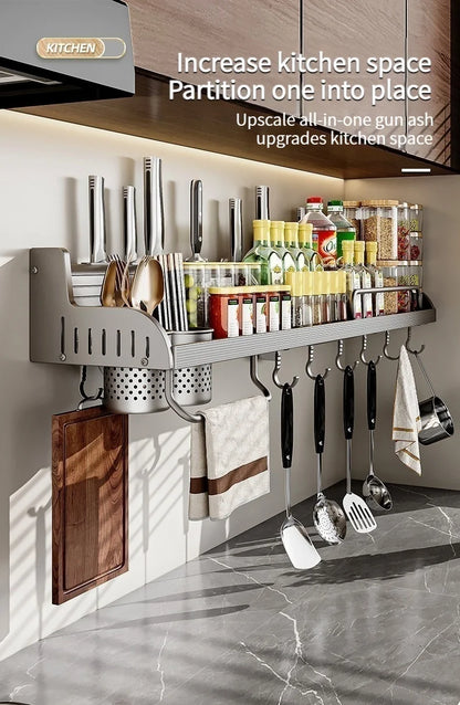 Kitchen Spice Storage Knives Holder Knife Stand Spice Rack Organizer Knives Holder Spoon and Chopsticks Rest Hanging Organizers