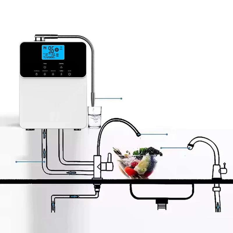 Japan Tech Alkaline water Ionizer High PH 2.8-11 Value 11 Plates Kangen Filtration Water System Hydrogen Water Filter Purifier