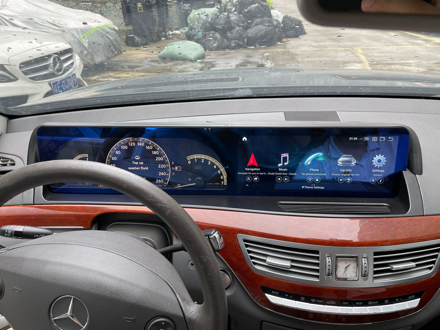 Android 13 Navigation GPS 12.3" Carplay For Benz S/CL class W221 2006-2013