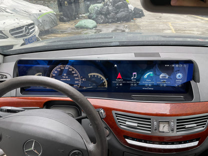 Android 13 Navigation GPS 12.3" Carplay For Benz S/CL class W221 2006-2013
