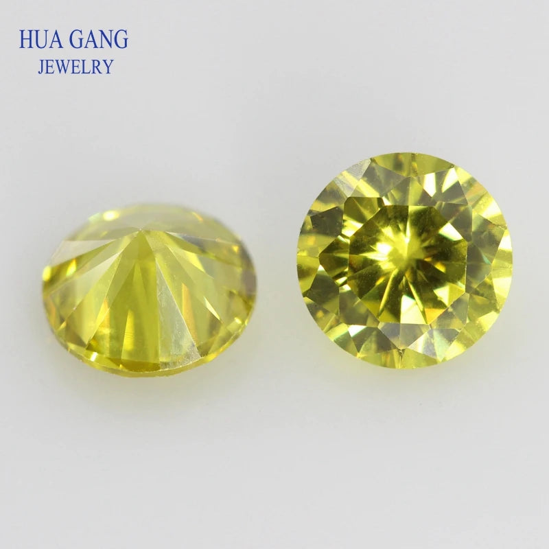 Big size 5A Cubic Zirconia Stone Multicolor Round Shape Brilliant Cut Loose CZ Stones Synthetic Gems Beads For Jewelry