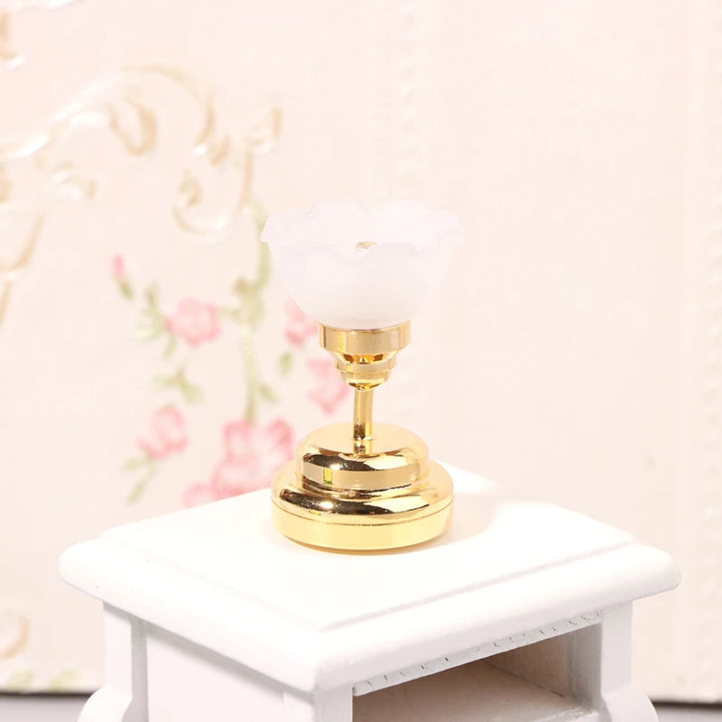 1:12 Dollhouse Miniature LED Ceiling Lamp Chandelier for Doll House Decor Lighting Accessories