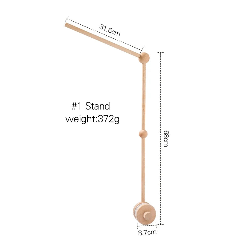 Baby Wooden Gym Frame Rattle Toys Baby Room Decor Newborn Hanging Sensory Toys Foldable Play Gym Frame Kid Holder Bracket Gift