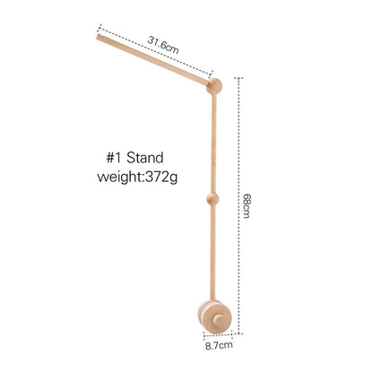 Baby Wooden Gym Frame Rattle Toys Baby Room Decor Newborn Hanging Sensory Toys Foldable Play Gym Frame Kid Holder Bracket Gift